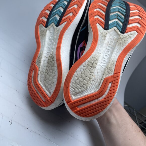 Saucony Endorphin Pro Women’s  Running Shoes Black Orange Great Condition 8 - Picture 6 of 16